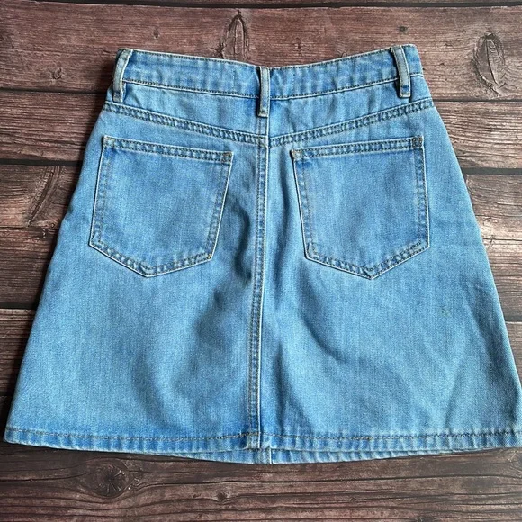 PRINCESS HIGHWAY | Faded wash denim mini skirt - Picture 2 of 9